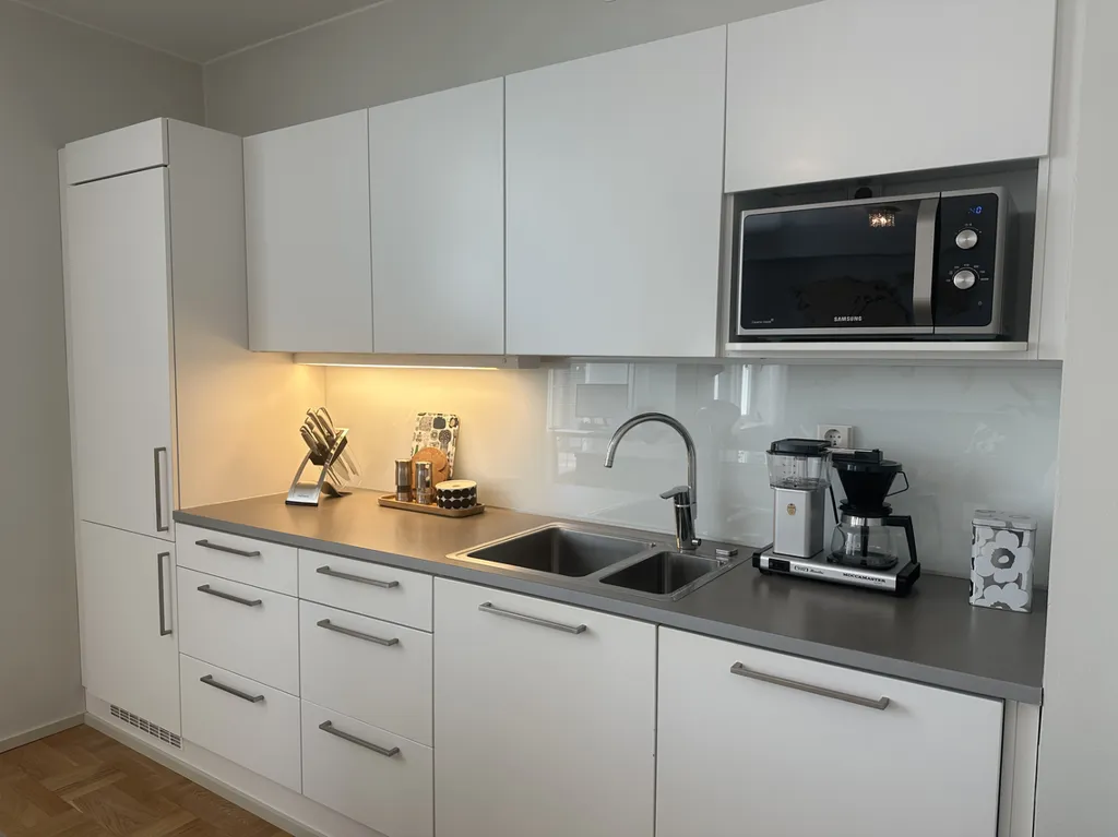 Cuisine - Modern Apartment with Sauna in Lahti Centre