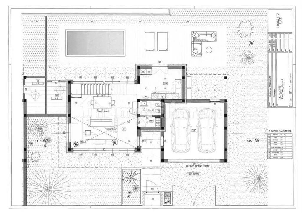 Plan - Luxury Villa with Private Garden in Busnago