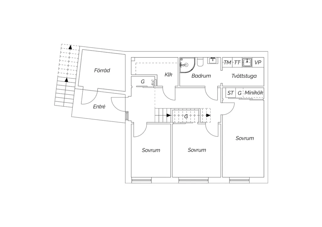Planimetria - Terraced House with Spacious Terrace in Suburban Area