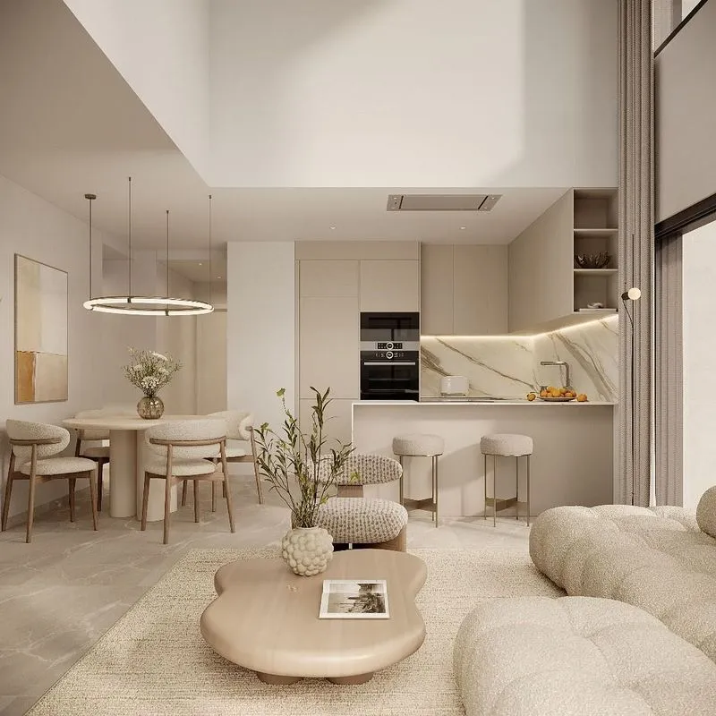 Séjour - Apartment with Pool and Terrace in Calpe