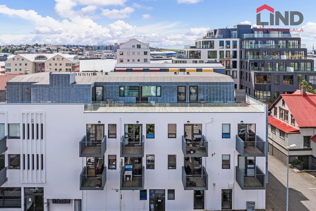 Vista aerea - Studio Apartment with Sea View in Hafnarfjörður