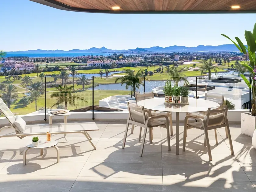 Terrace - New Chalet with Golf View in Los Alcazares