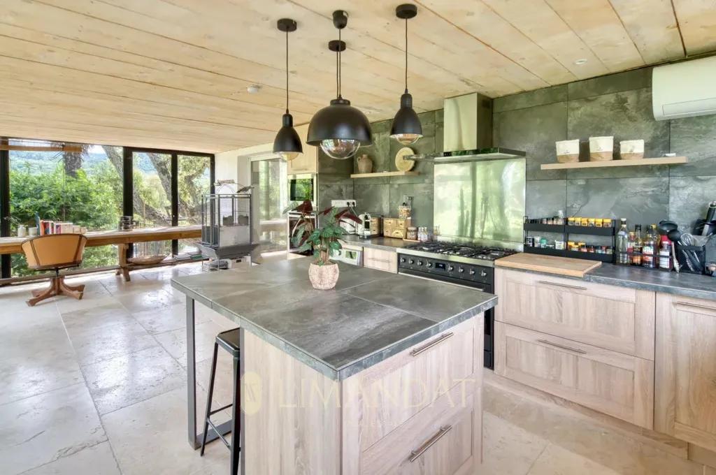 Kitchen - Maison with Sea View in Les Adrets-De-L'Esterel