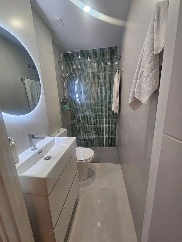 Salles de bain - 1-Bedroom Apartment with A/C in Casco Antiguo