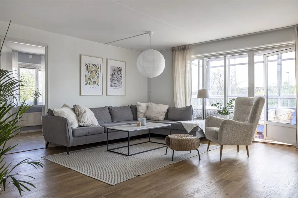 Soggiorno - Modern Flat with Balcony in Central Halmstad