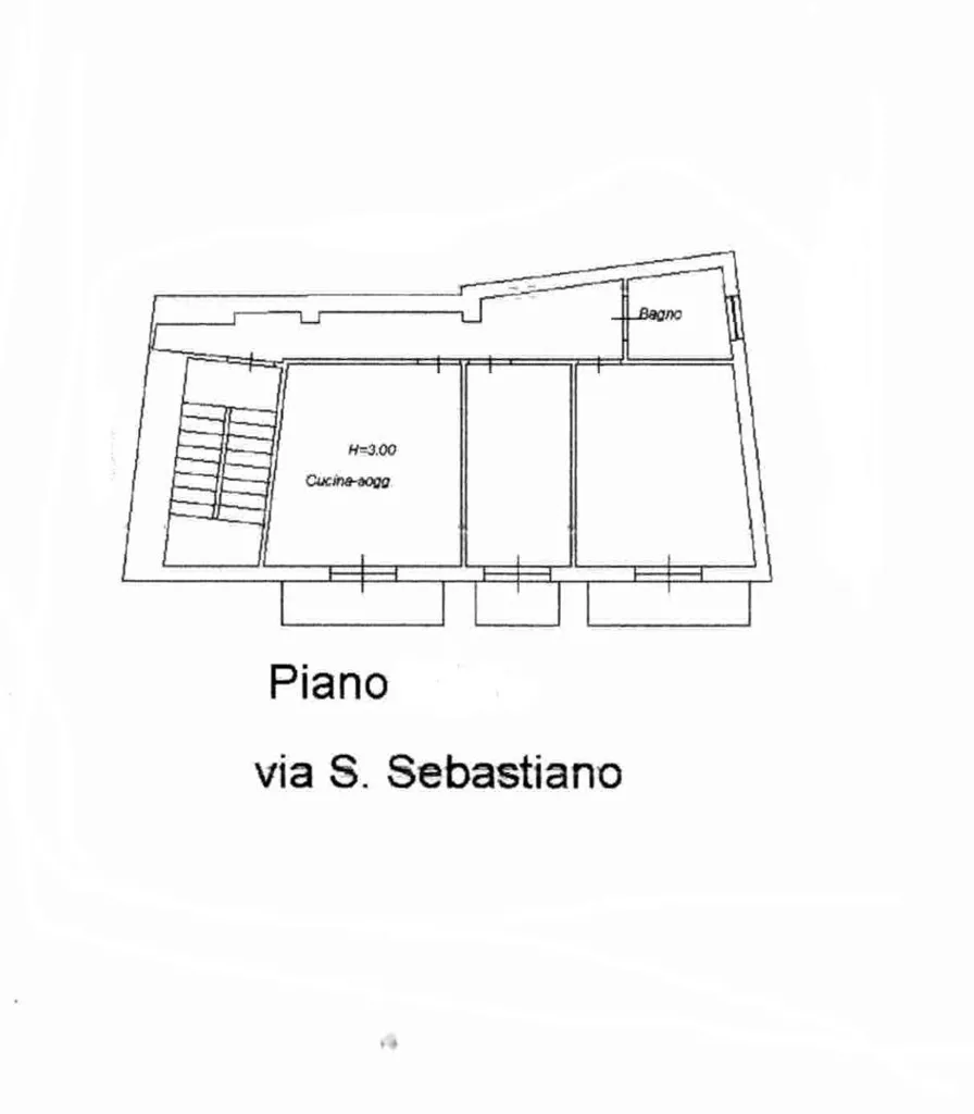 Floor Plan - Apartment with Panoramic Terrace in Palazzolo Acreide