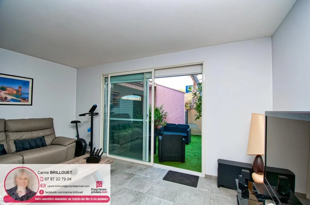 Séjour - Villa Rénovée avec Jardin dans Résidence
