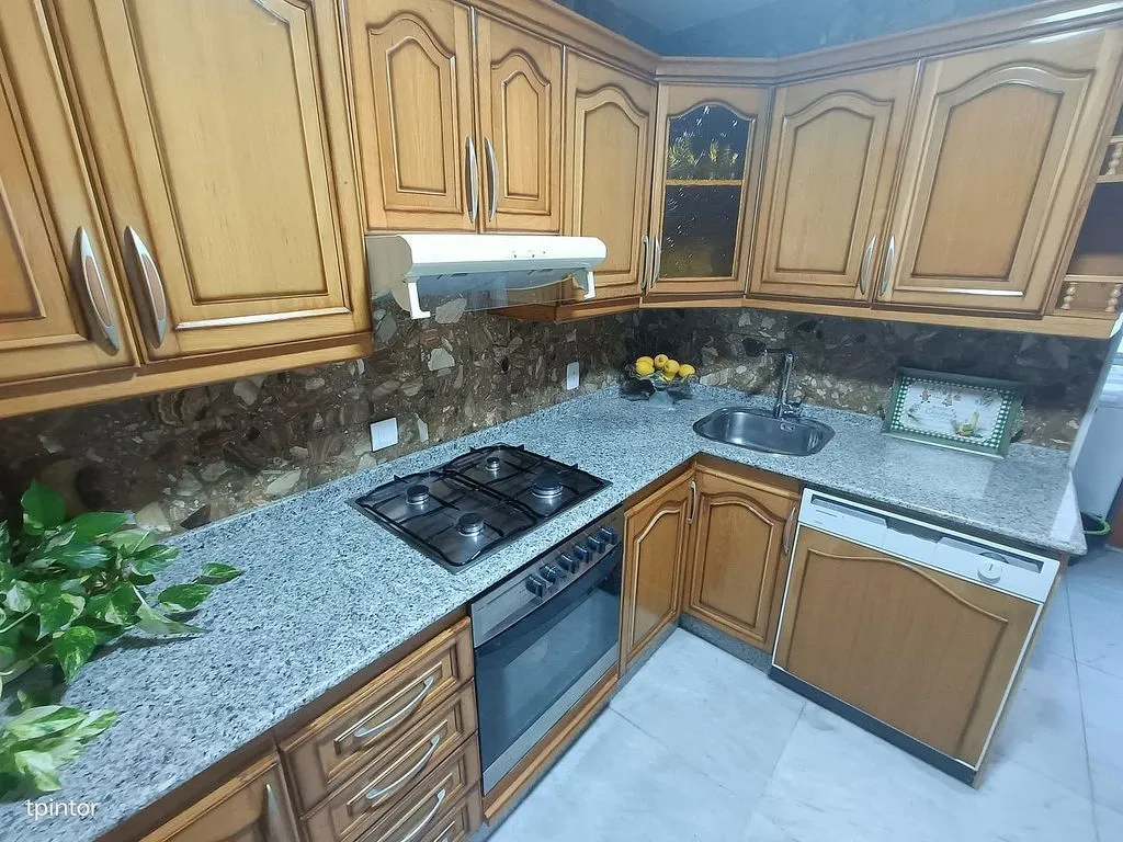 Köök - Furnished Flat with Terrace in Cáceres Centre