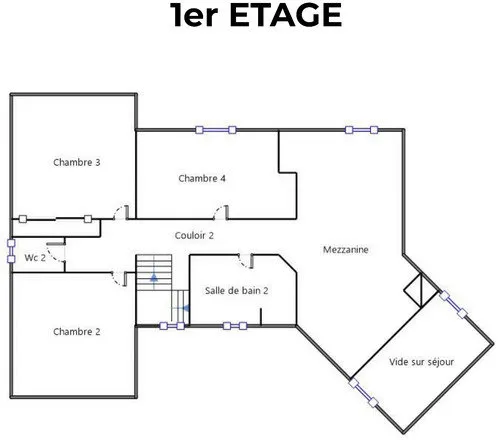 Plan - Maison d'Architecte Lumineuse avec Dépendance à Verrières-le-Buisson