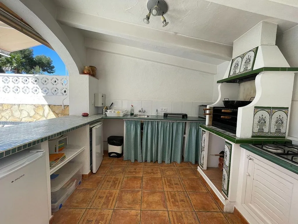 Kitchen - Villa with Pool and Terrace in El Portet