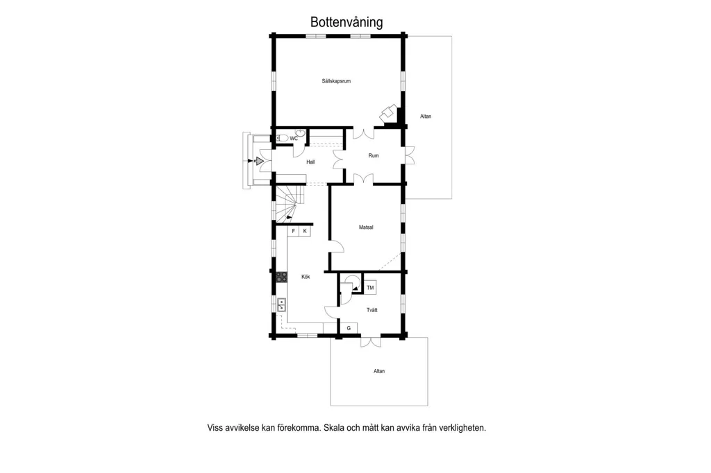 Plan - Historic Villa with Modern Features in Strömbäck