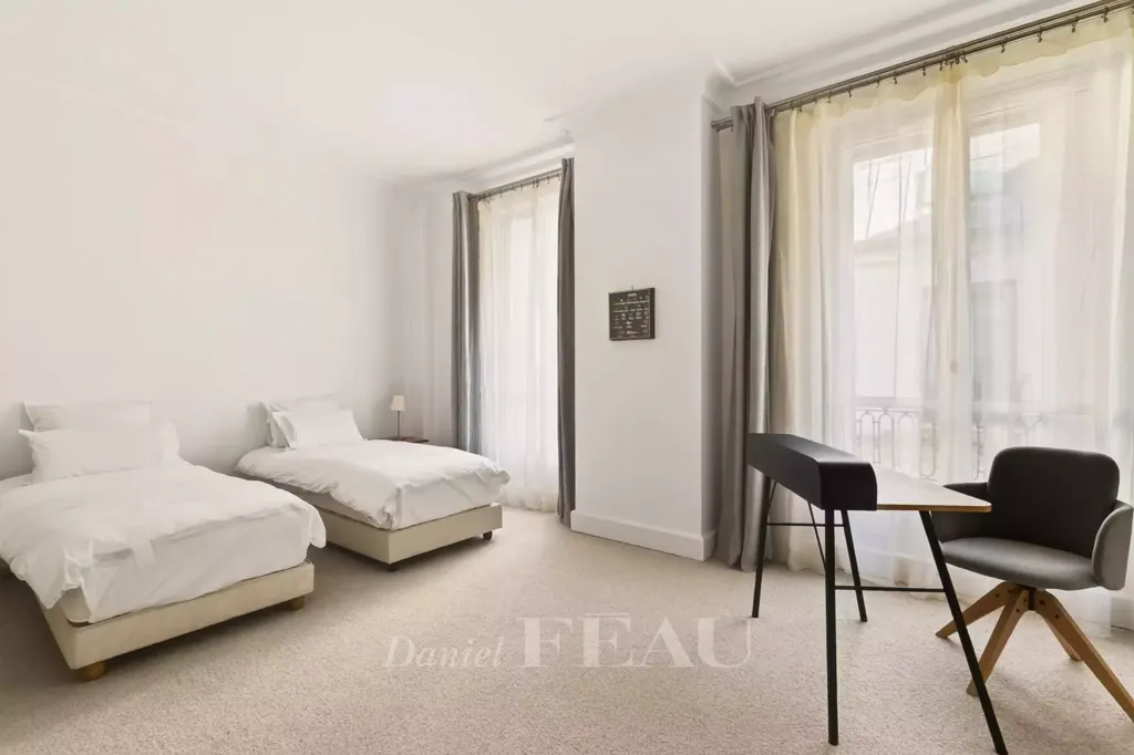 Bedrooms - Luxury Duplex with Balcony Views near Eiffel Tower