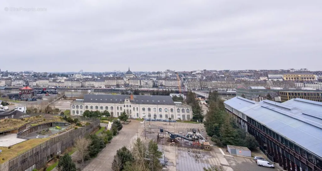 Aerial - 4-Bed Flat with Impressive View in Nantes
