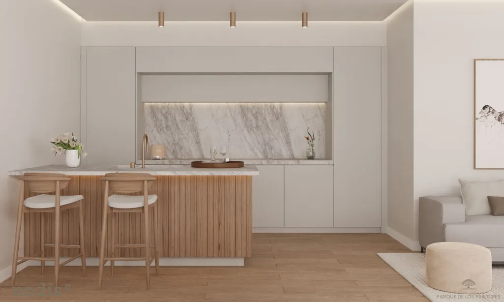 Köök - New Build Apartment with Pool in Sevilla
