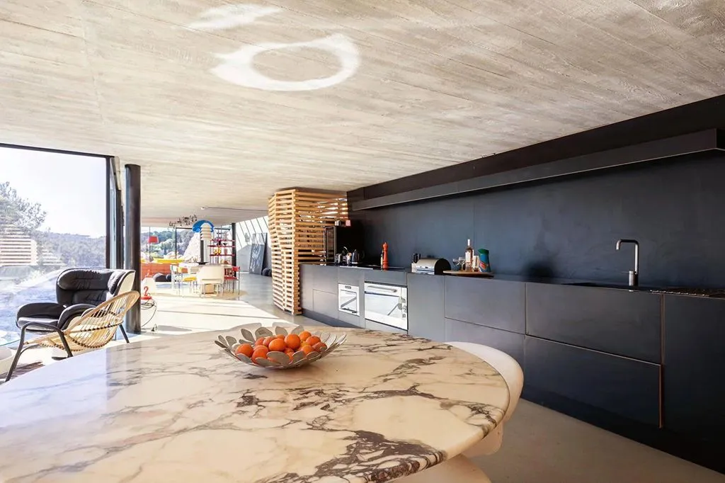 Köök - Luxury House with Pool in Bandol AOC