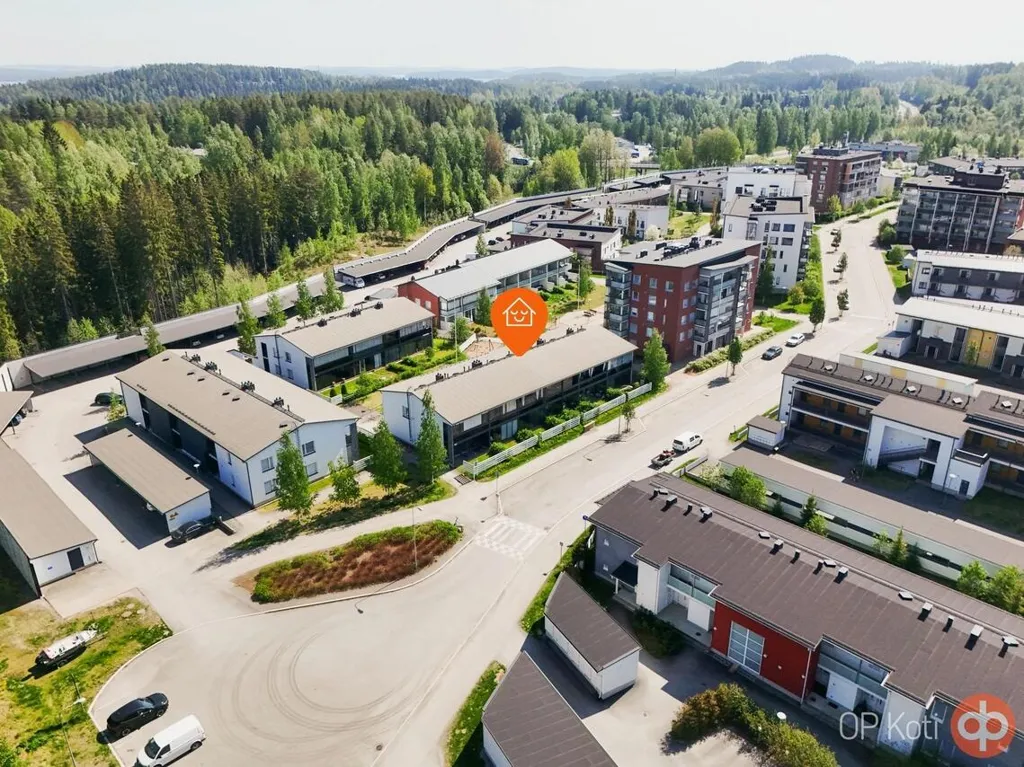Õhuvaade - Basement Apartment with Terrace in Kuopio