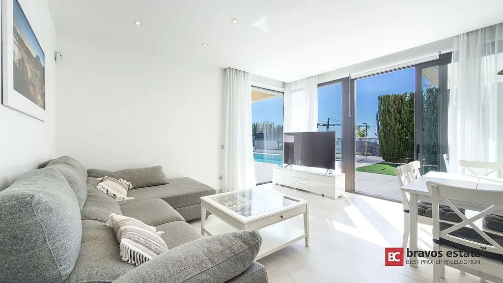 Living Room - Modern Design Villa with Sea View in Benidorm