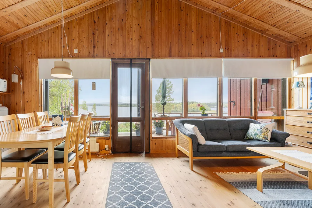 Salón - Cottage with Fireplace in Råneå