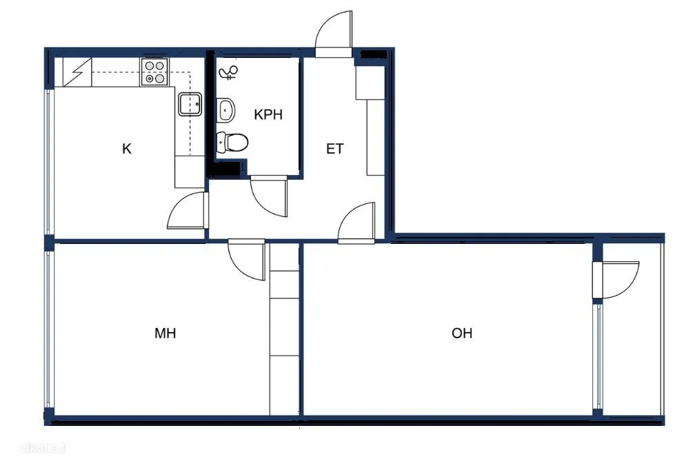 Plan - Apartment with Balcony in Suikkila, Turku