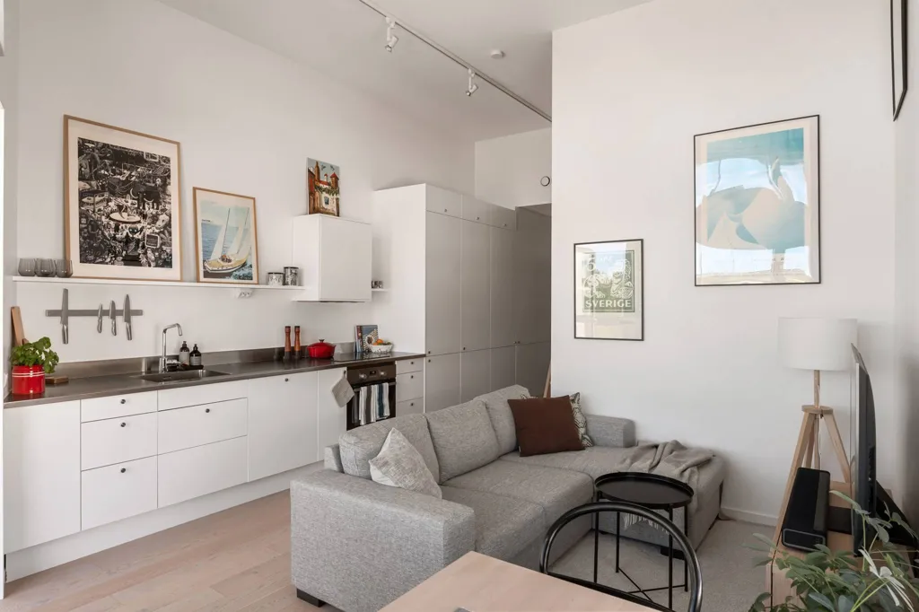 Séjour - Studio Apartment with High Ceilings in Roslags Näsby