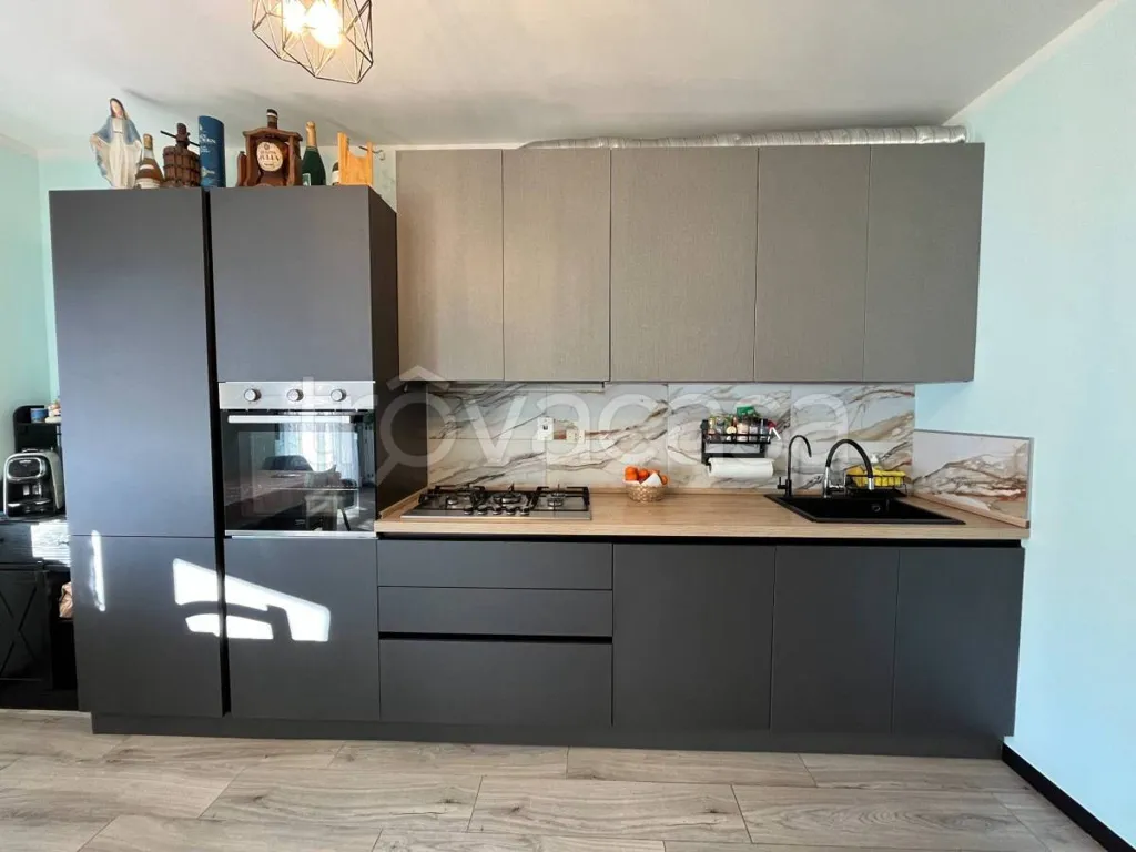 Cucina - Rustic Attico with Balcony in Chiusa di Pesio