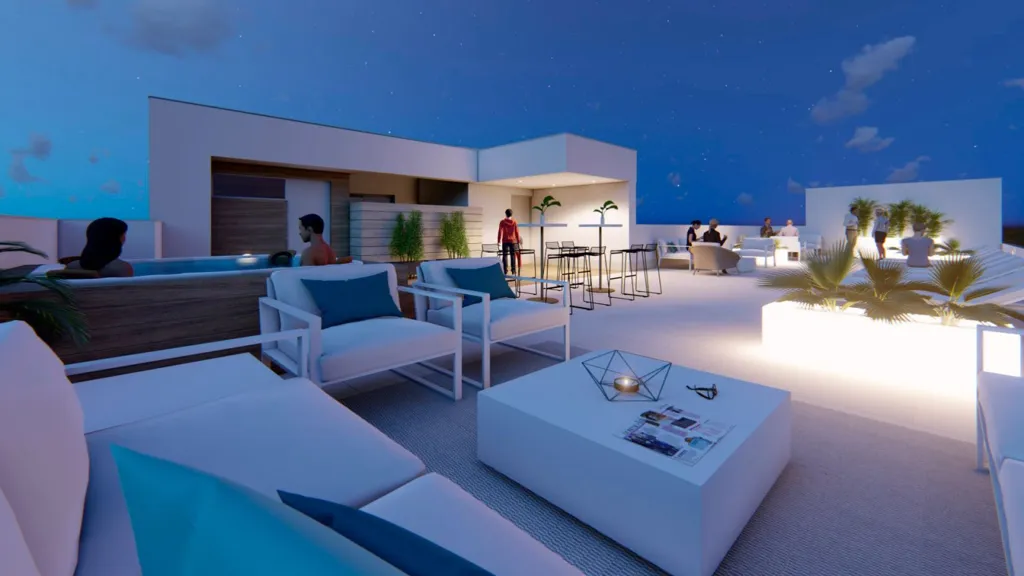 Terrasse - Modern Condo with Rooftop Sauna in Torrevieja