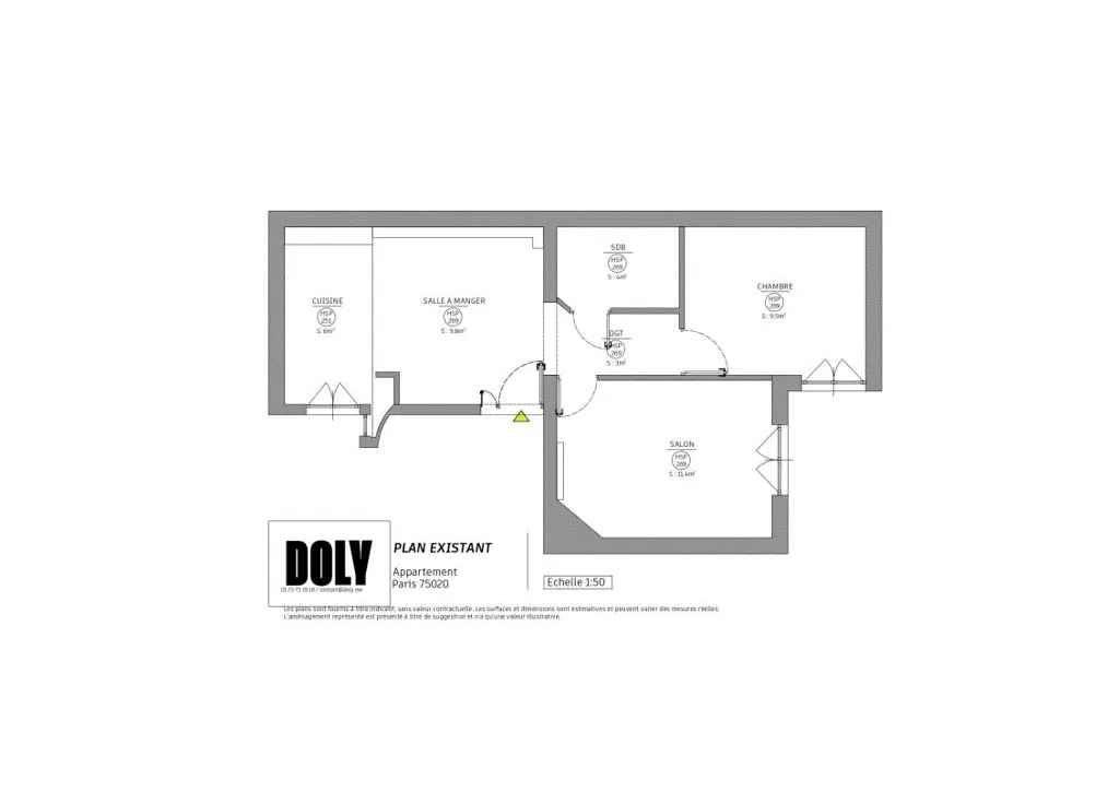 Plaan - Charming 3-Piece Parisian Flat near Gambetta