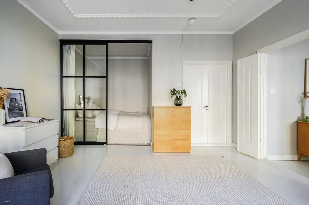 Chambres - Bright Apartment with High Ceilings in Etu-Töölö
