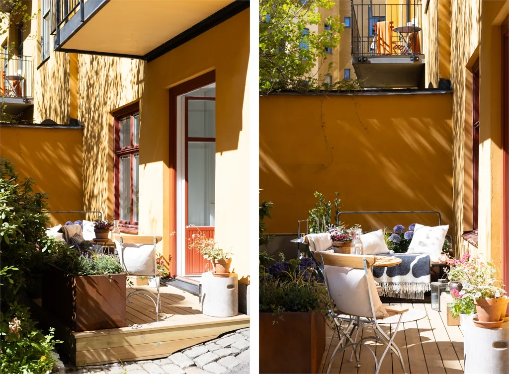 Balcony - Charming 2-Bedroom Flat with Garden in Vasastan
