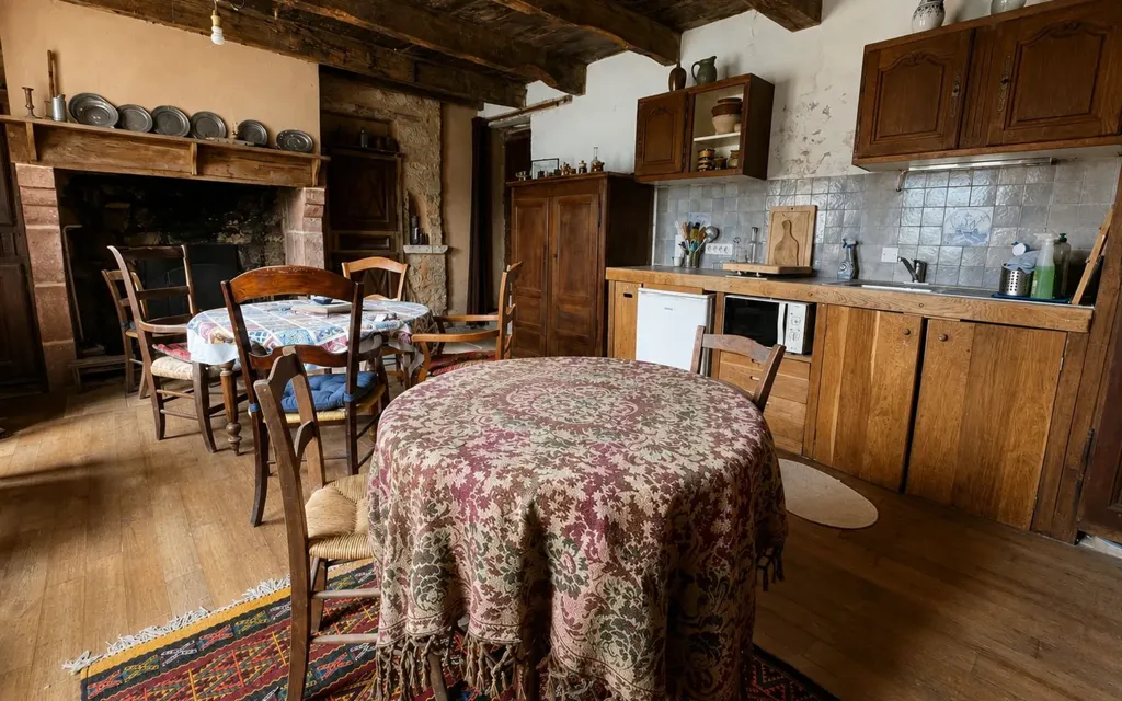 Söögituba - Village House with Panoramic View in Salles-la-Source