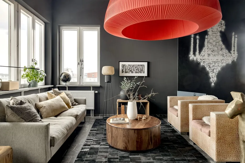 Séjour - Modern Two-Bedroom Flat with Dual Terraces in Malmö