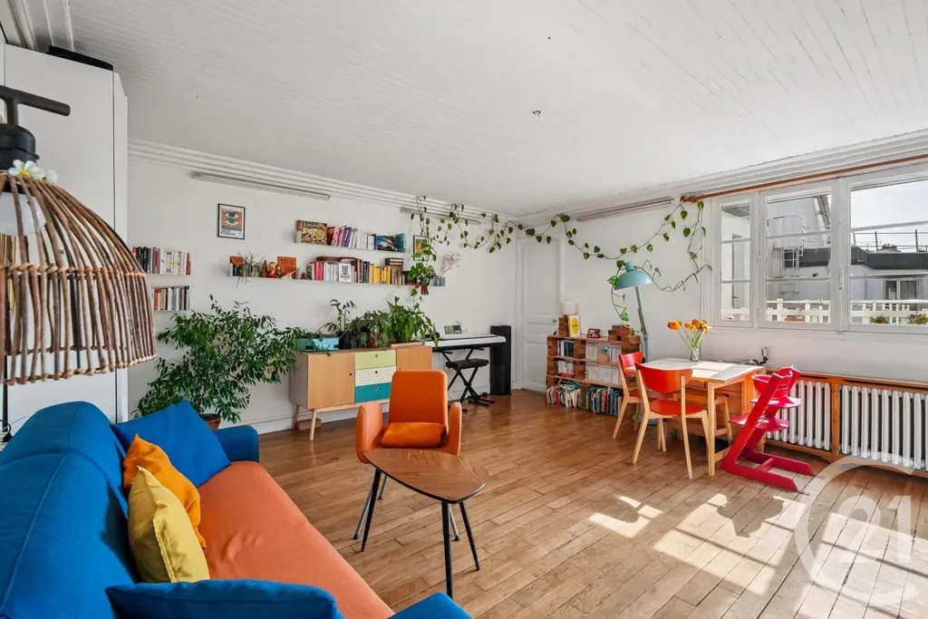 Soggiorno - Charming 3-Bed Flat in Saint-Blaise, Paris