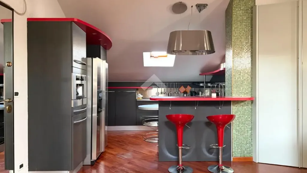 Cuisine - Mansard Apartment with Balcony in Grugliasco