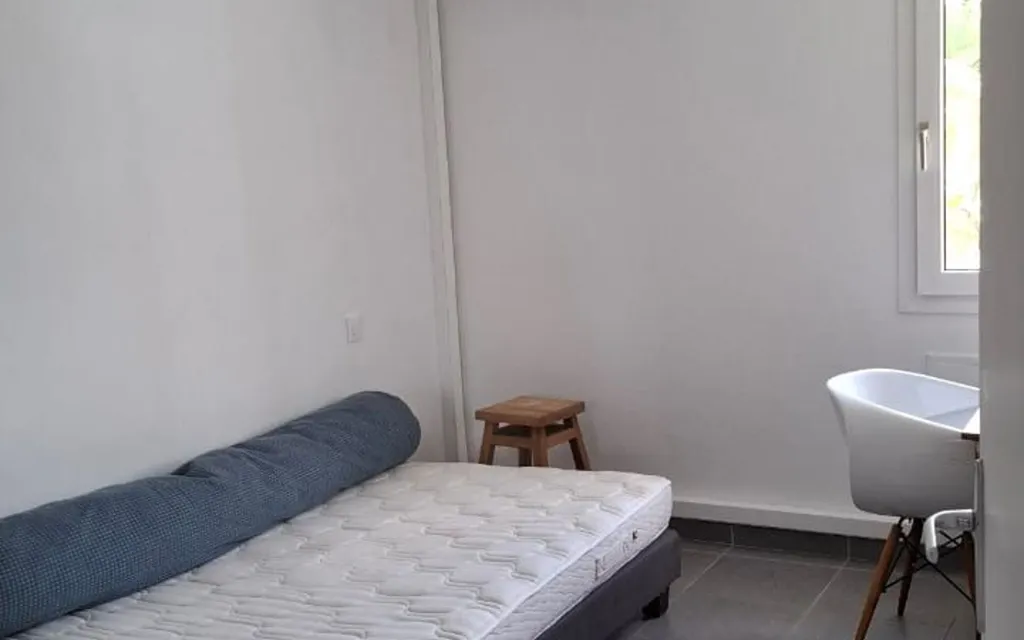 Chambres - Appartement T2 Meublé avec Terrasse à Petit-Bourg