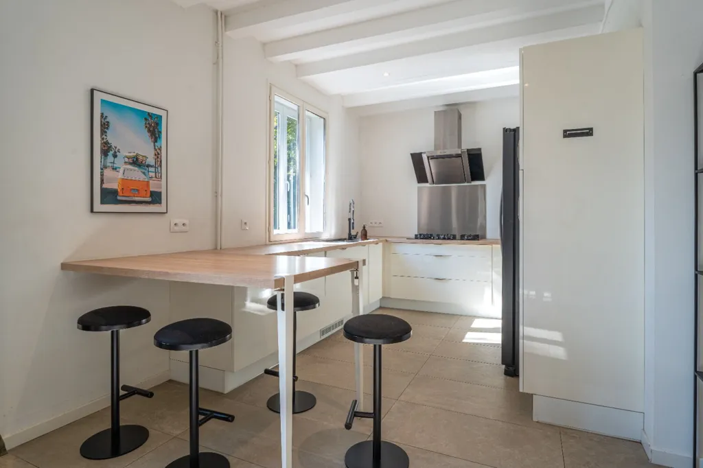 Cuisine - Duplex Rénové sur les Quais de Saône à Lyon
