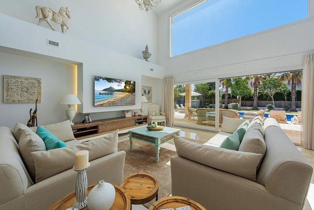 Soggiorno - Contemporary Wooden Villa with Pool in Pollensa