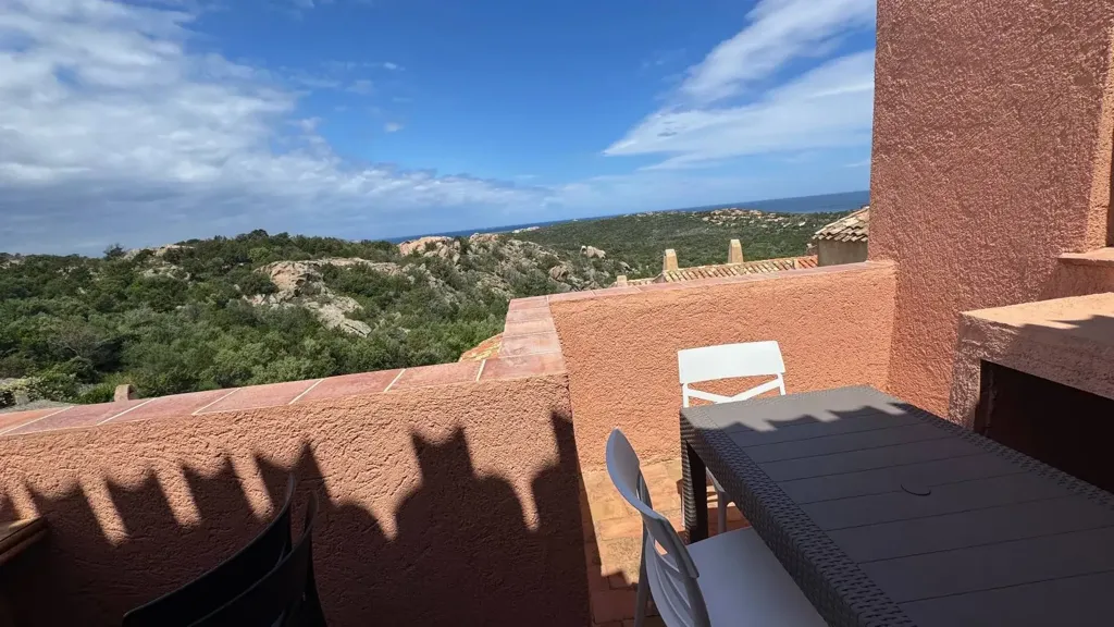 Terrace - Apartment with Sea View in Porto Cervo