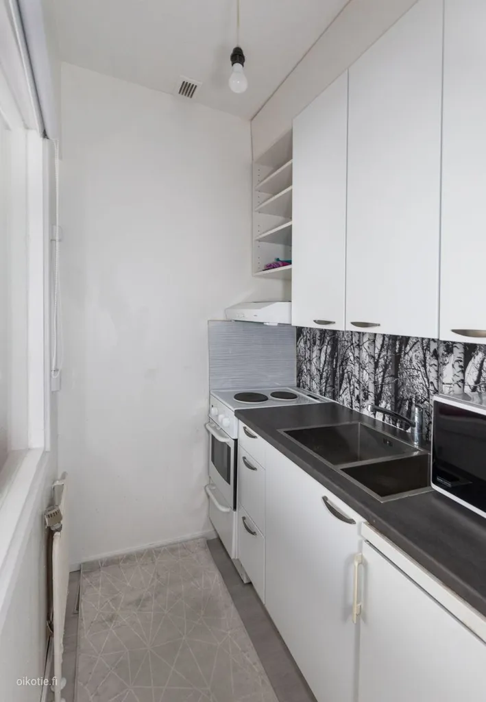 Köök - Modern Studio Flat with Balcony in Heinola Centre