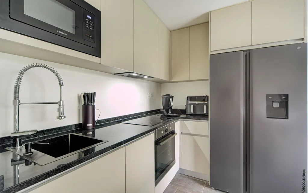 Kitchen - T2 with Private Garden in Borderouge, Toulouse
