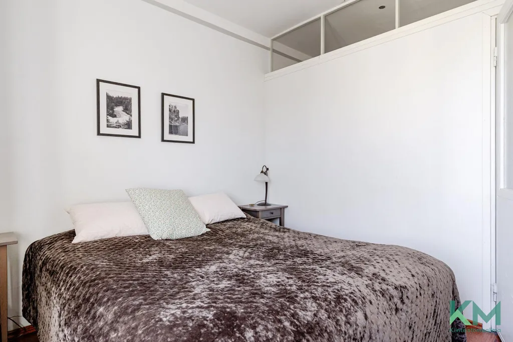 Bedrooms - Upper Floor Apartment with Park View in Töölö