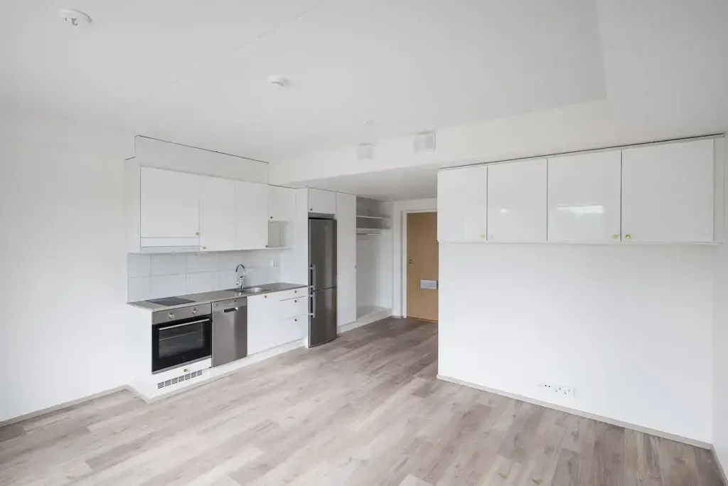 Cucina - Modern Studio with Balcony in Lamminpää, Tampere