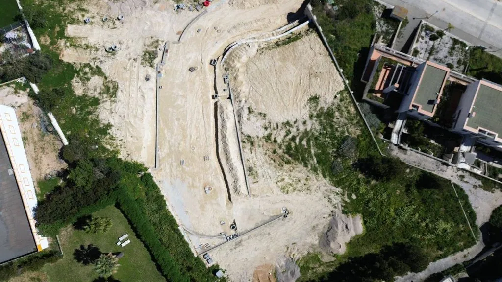 Õhuvaade - Urban Plot with Sea Views in Albufeira