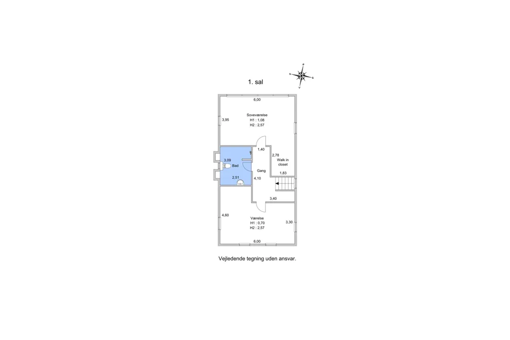 Plan - Fenced Villa with Garden in Klampenborg