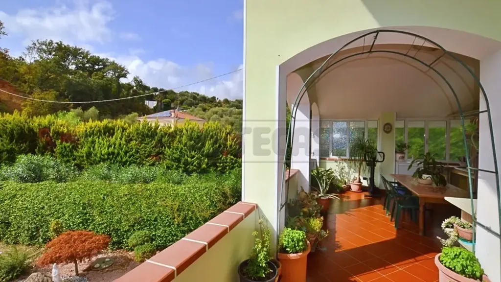 Terrasse - Villa with Sea View in Ceriale