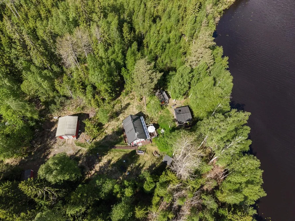 Vue aérienne - Lakefront Cottage with Sauna in Ikaalinen