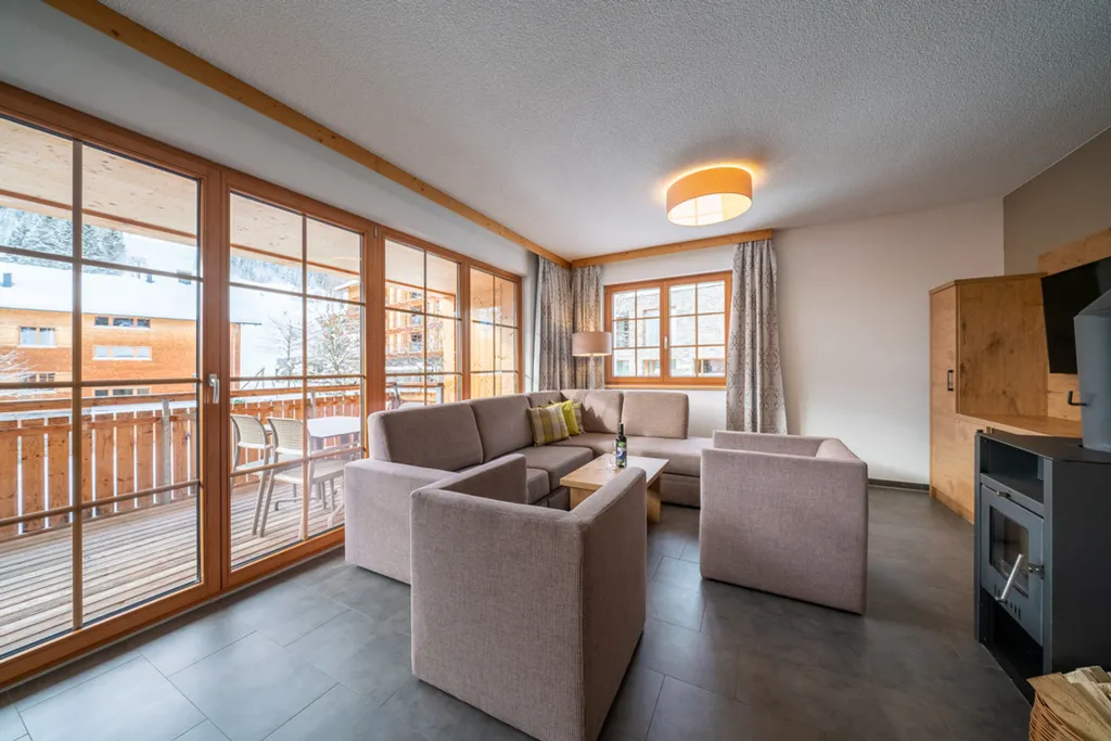 Séjour - 6-Personne Apartment with Ski Access in Bürserberg