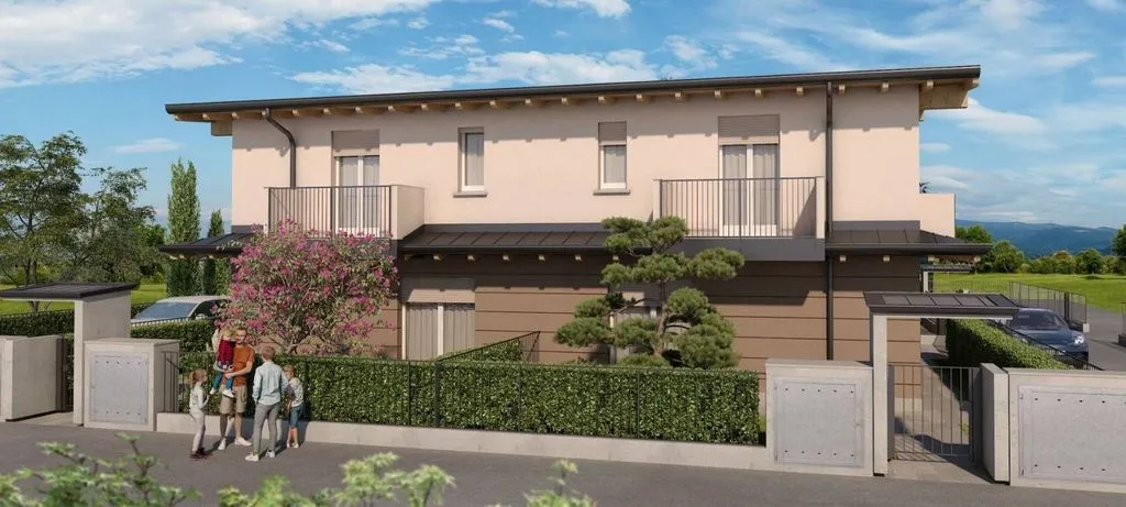 New Villa with Private Garden in Caravaggio