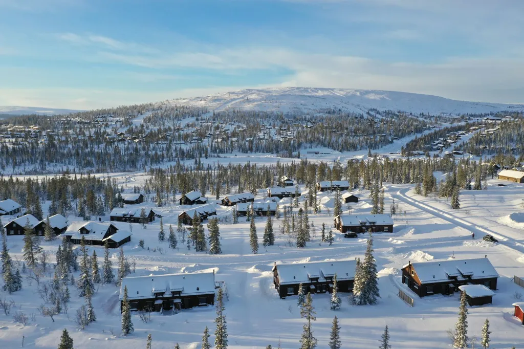 Õhuvaade - Duplex Apartment with Mountain View in Storhogna