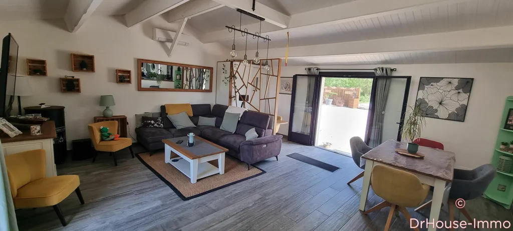 Living Room - Country House with Pool near Fontenay