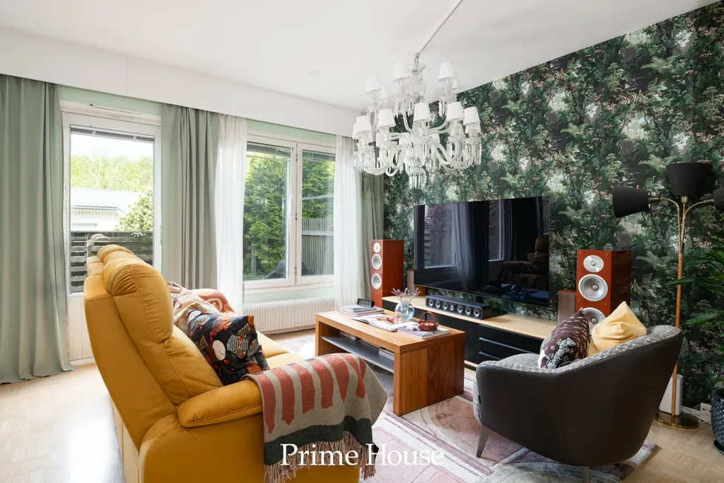 Séjour - Spacious Flat with Sauna in Latokaski, Espoo